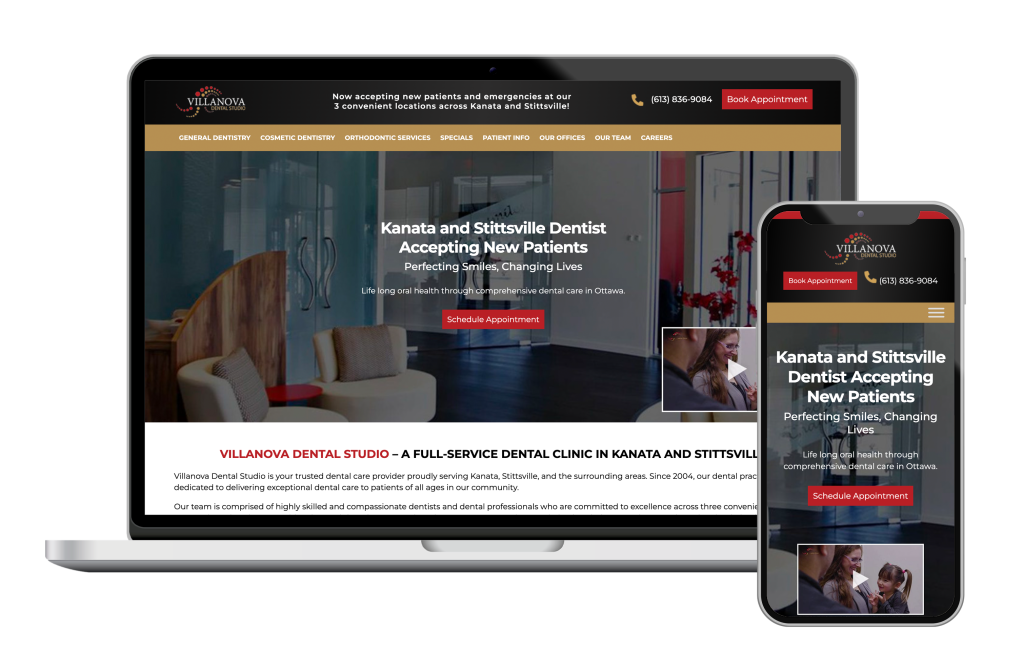 Kanata Dental - Ottawa Web Design Webshark
